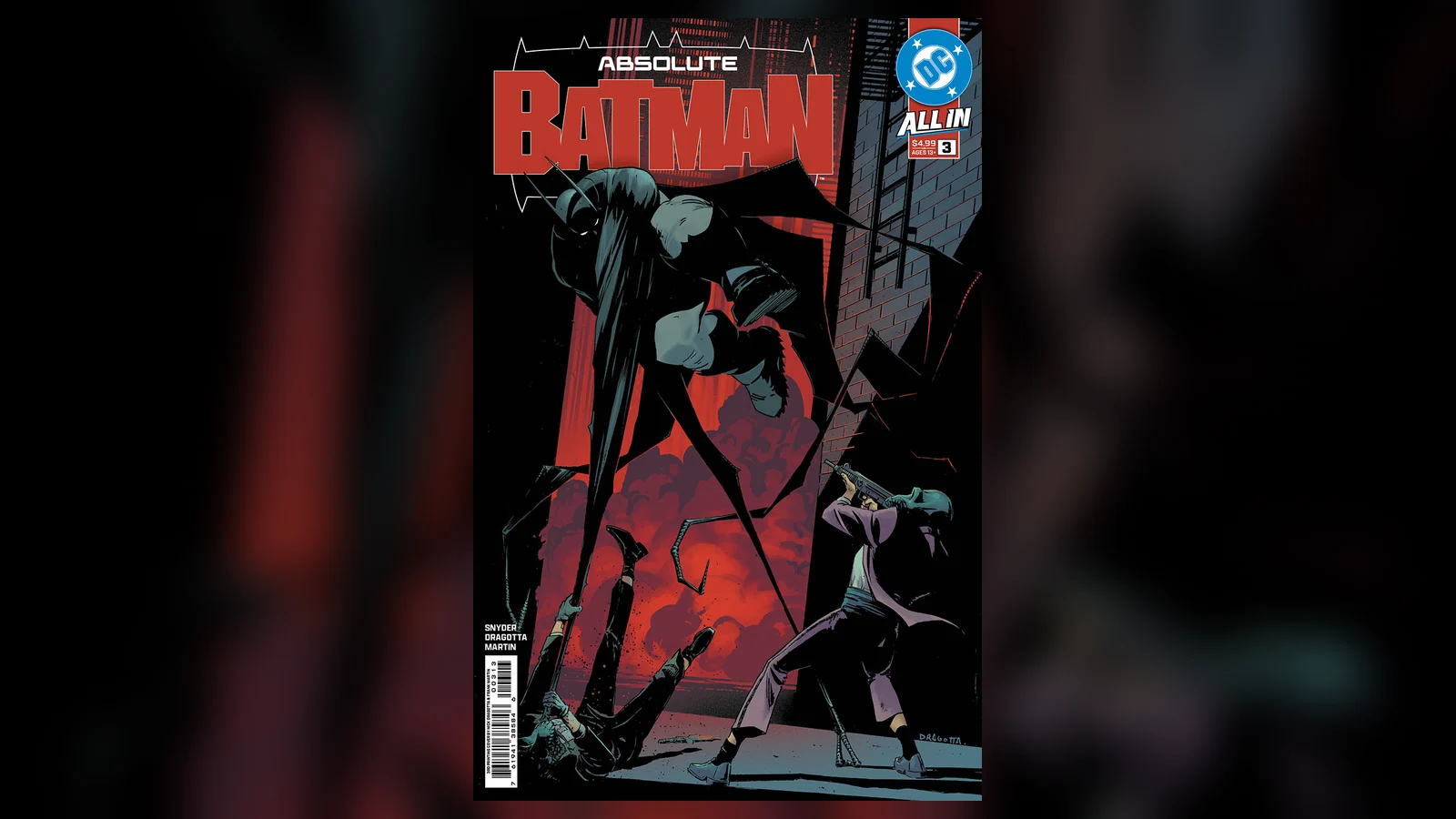 Absolute Batman in Nick Dragotta's redesigned Batman armor