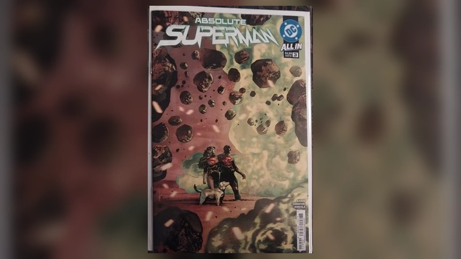 Absolute Superman #3 comic cover featuring the Absolute Superman Krypton storyline