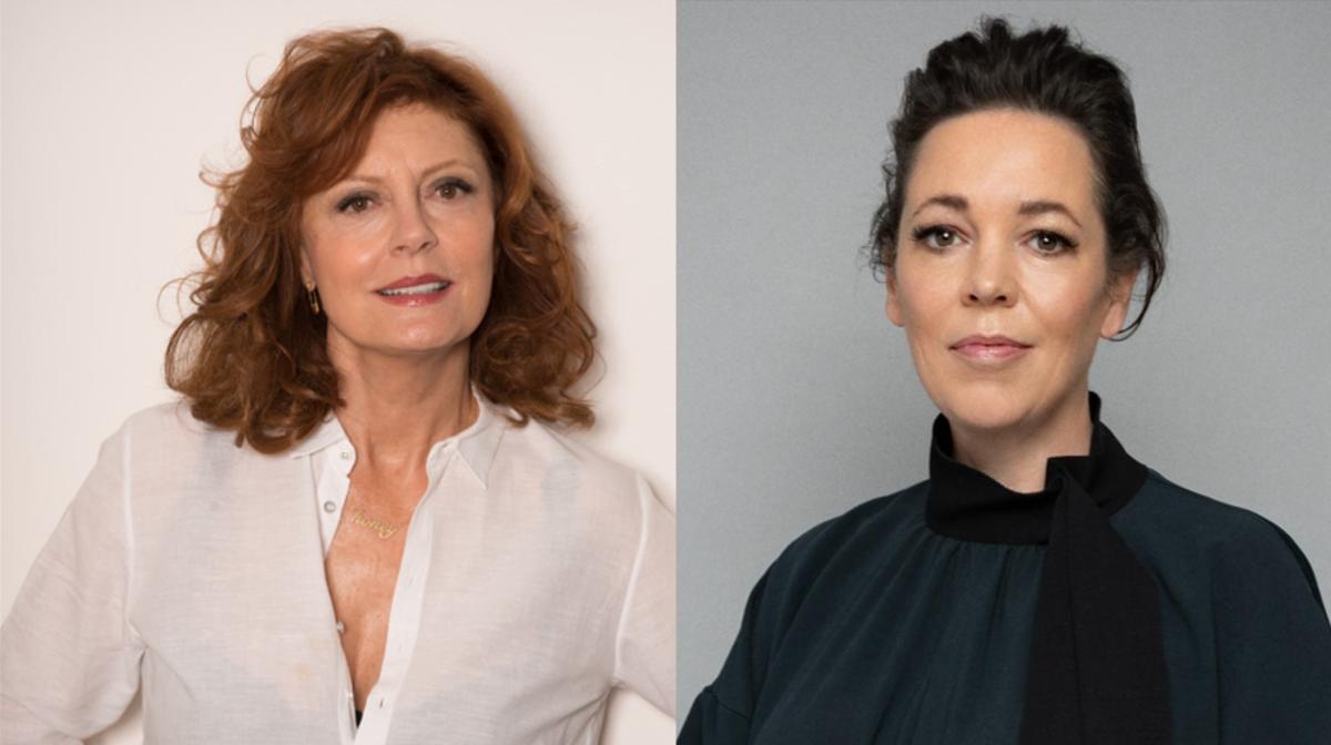 Susan Sarandon and Olivia Colman in the official Channel 4 cast announcement for Army of Shadows