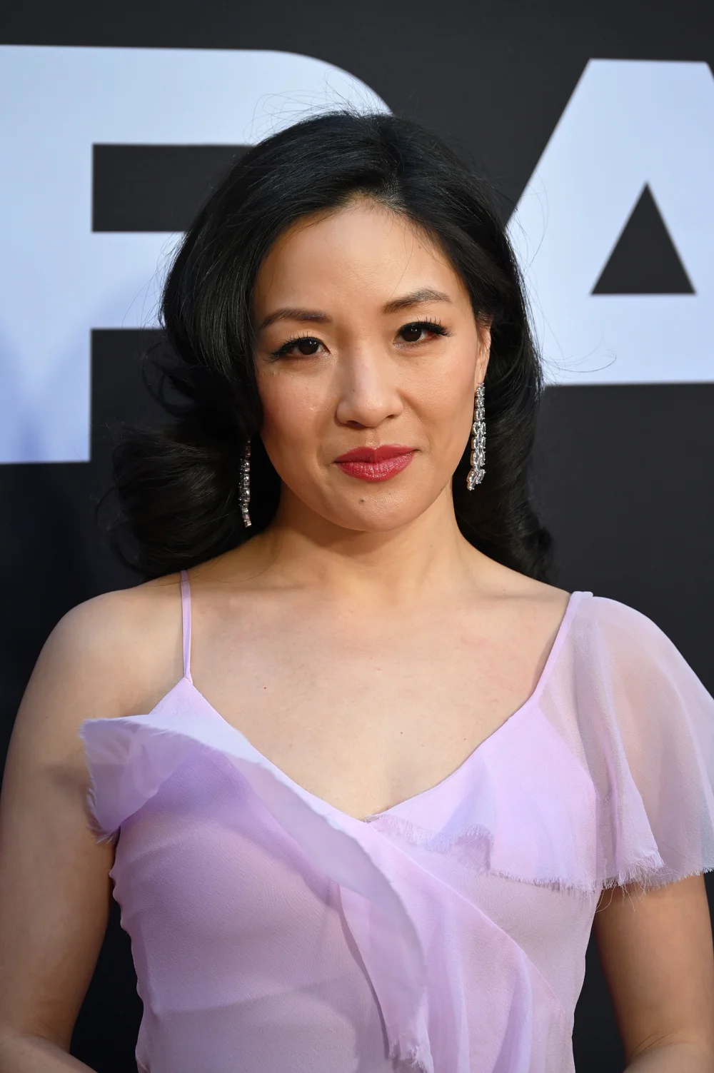 Constance Wu photographed at the Broadway opening of The Picture of Dorian Gray in March 2025