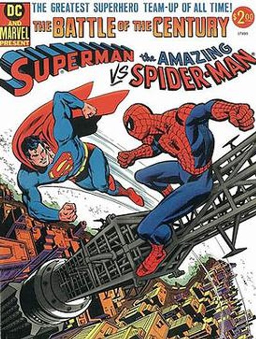 Cover of Superman vs. The Amazing Spider-Man: The Battle of the Century, 1976.