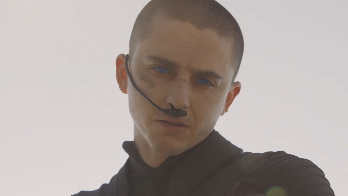 Robert Pattinson as Scytale, a Tleilaxu Face Dancer, in Dune: Part Three.
