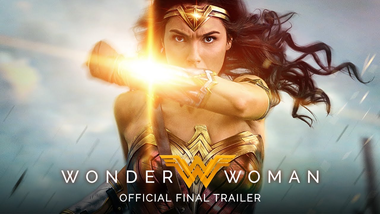 Gal Gadot as Diana Prince in the official Warner Bros. trailer for Wonder Woman (2017).