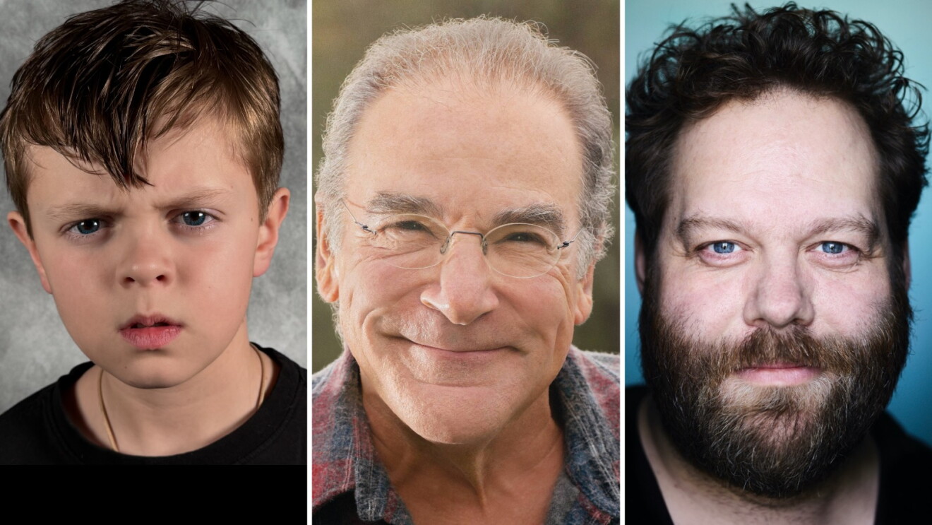 Callum Vinson, Mandy Patinkin and Ólafur Darri Ólafsson, who play Atreus, Odin and Thor in Prime Video's God of War.