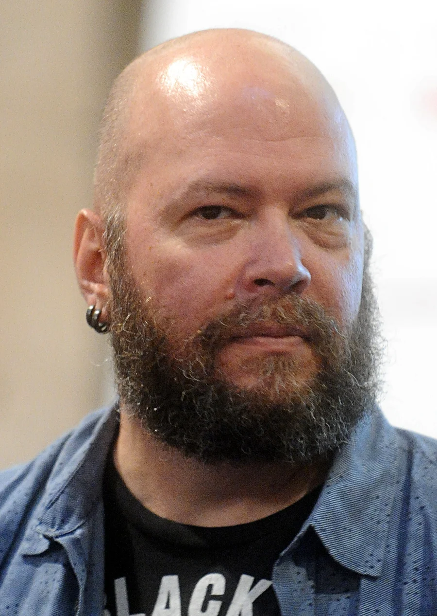 Writer Jason Aaron photographed at Lucca Comics and Games in November 2017.