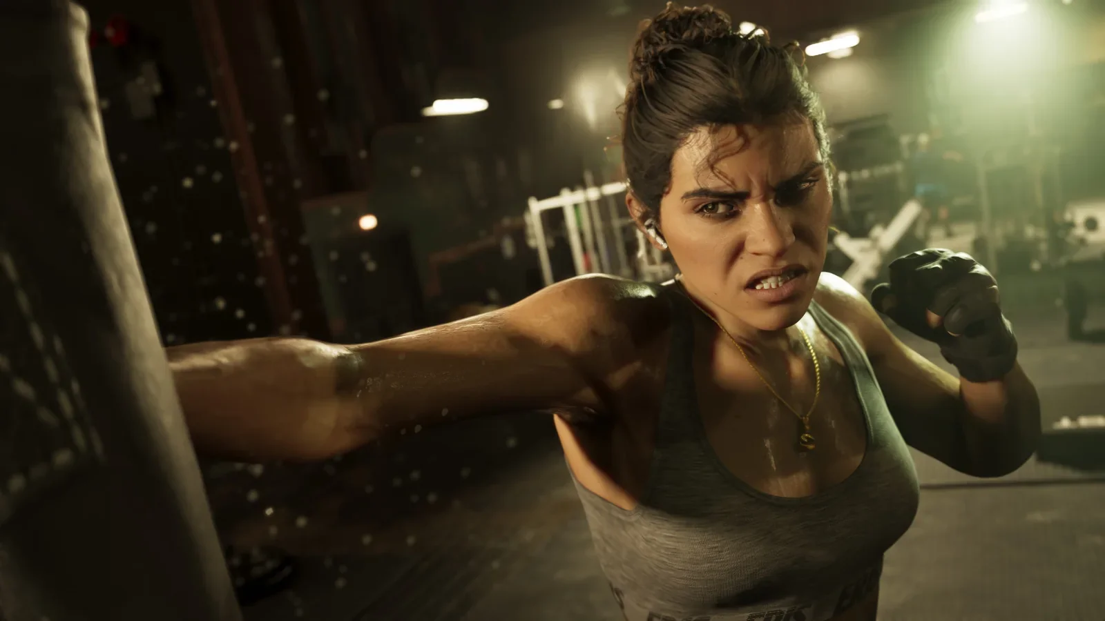 Lucia Caminos fighting in Grand Theft Auto VI
