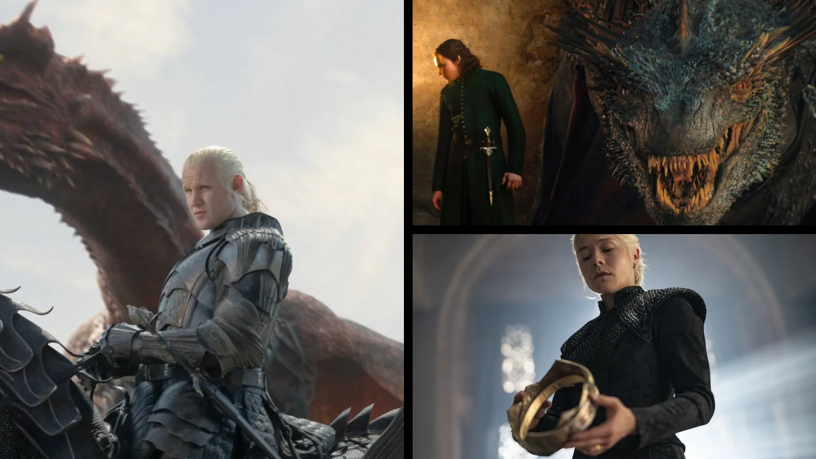 Caraxes, Tessarion and Rhaenyra Targaryen in House of the Dragon Season 3 imagery