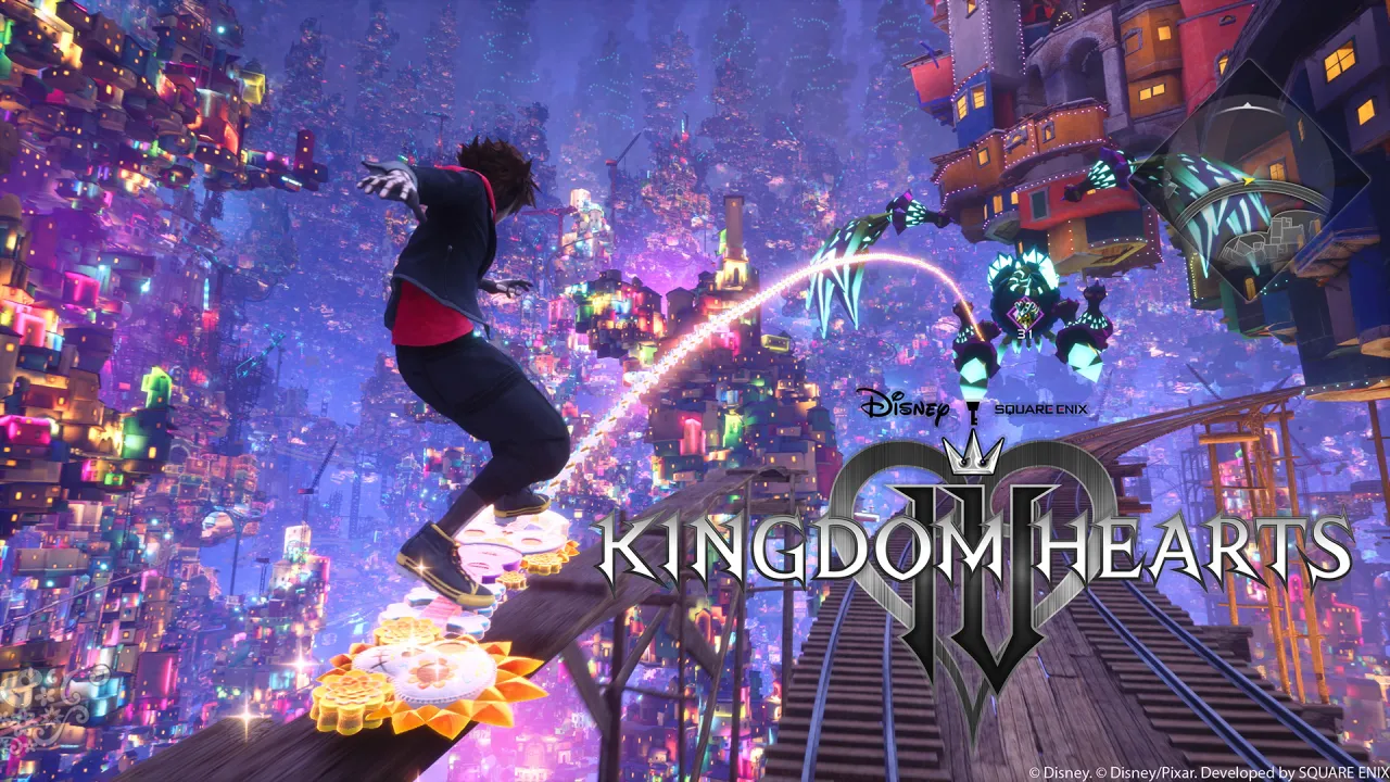 Sora battles a Heartless in the Coco-inspired Land of the Dead in Kingdom Hearts IV