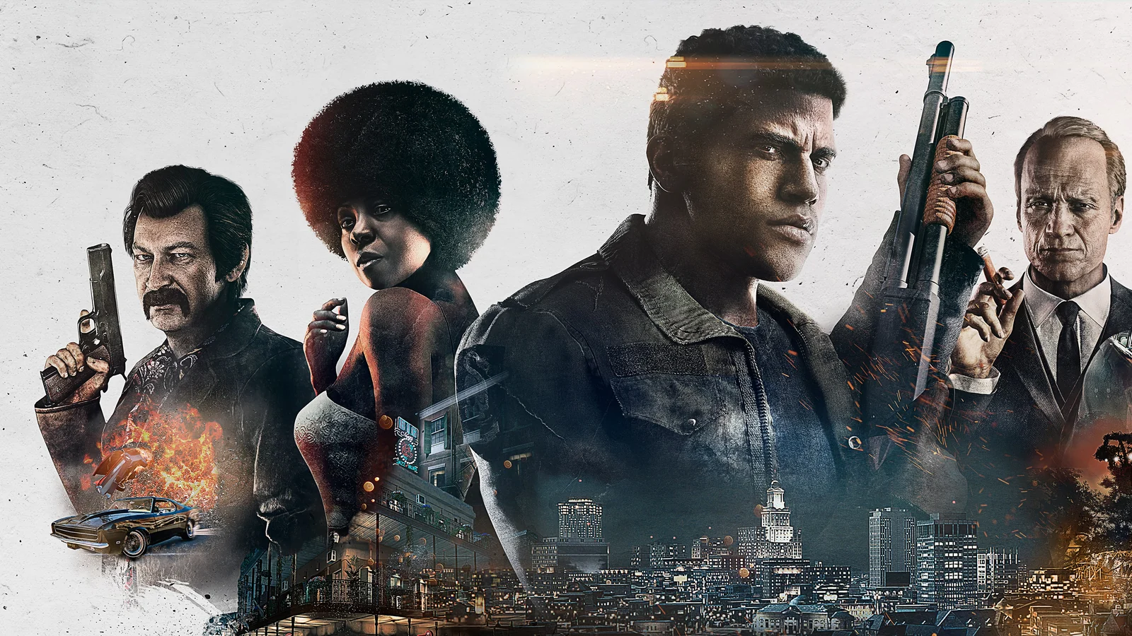 Lincoln Clay and the major characters of Mafia III: Definitive Edition