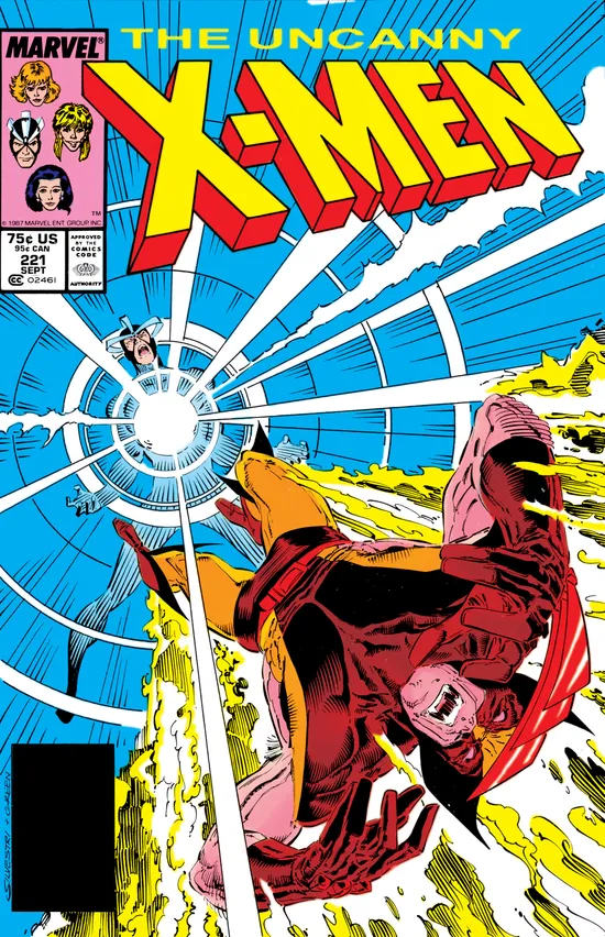 Cover of Uncanny X-Men #221, Mister Sinister's first full appearance