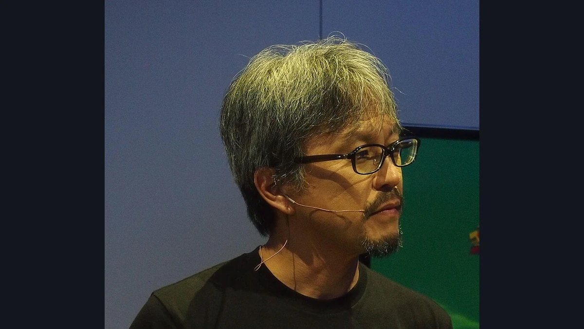 Eiji Aonuma speaking at E3 in 2013.