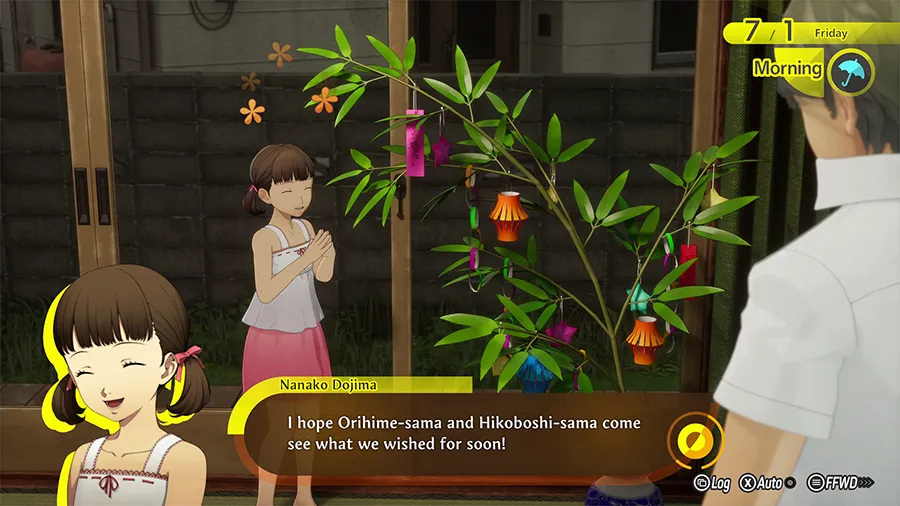 A new Persona 4 Revival scene with Nanako Dojima during Tanabata.