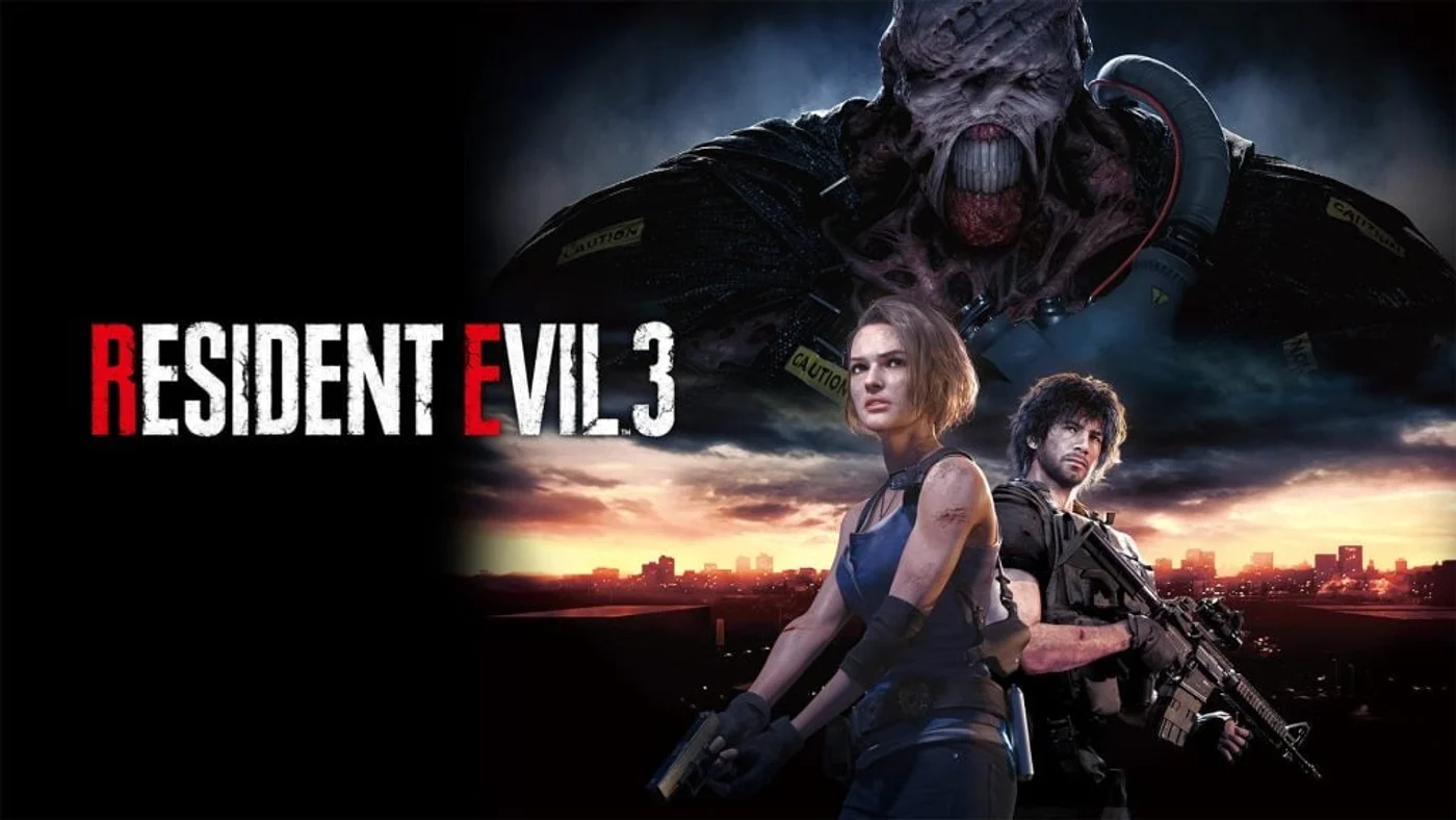 Official key art for Resident Evil 3 on Nintendo Switch 2, showing Jill Valentine.