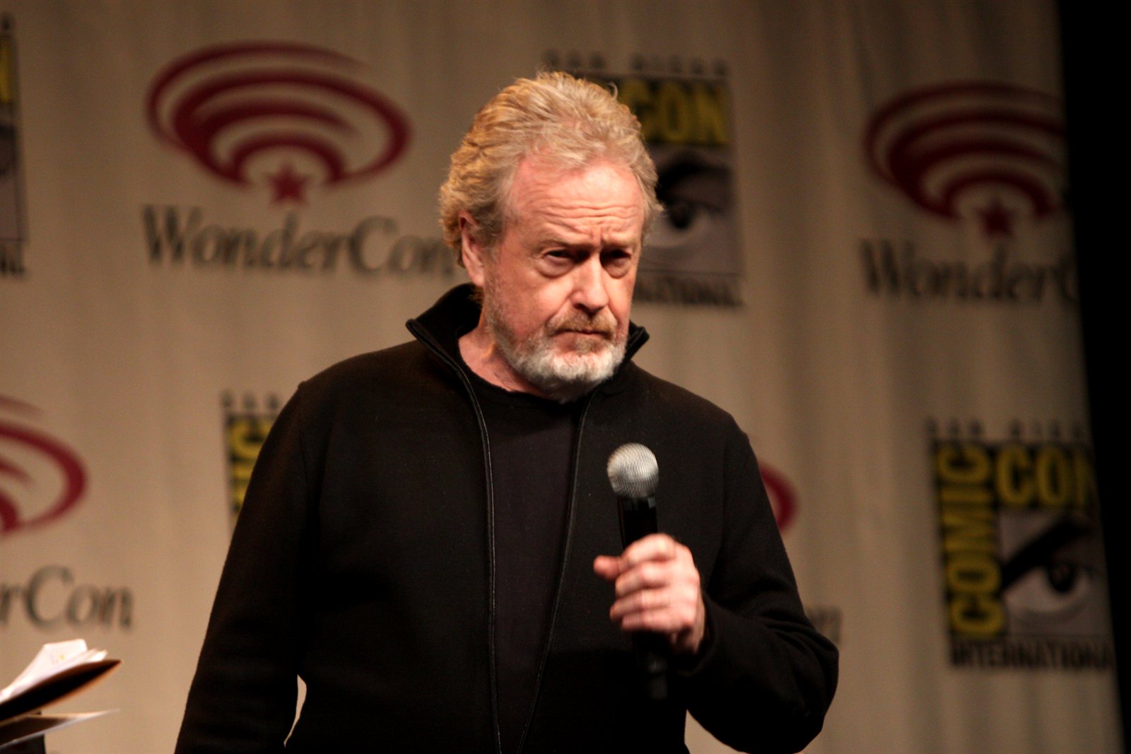 Ridley Scott speaking at WonderCon in 2012.