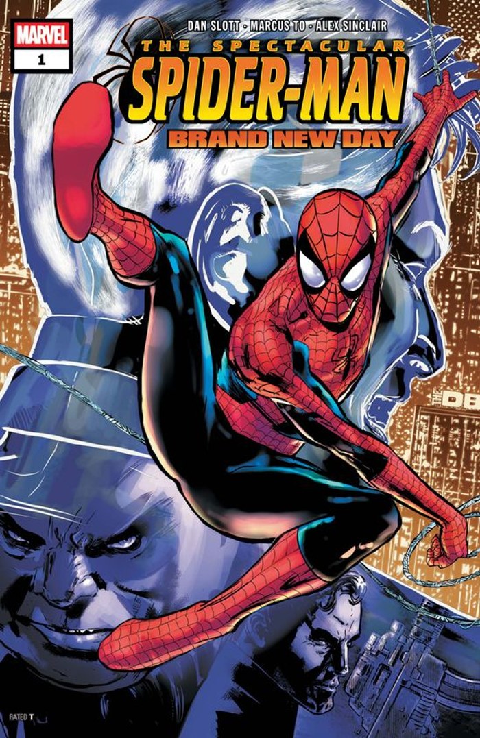 Cover of Spectacular Spider-Man: Brand New Day #1 (2026), art by Marcus To and Alex Sinclair.