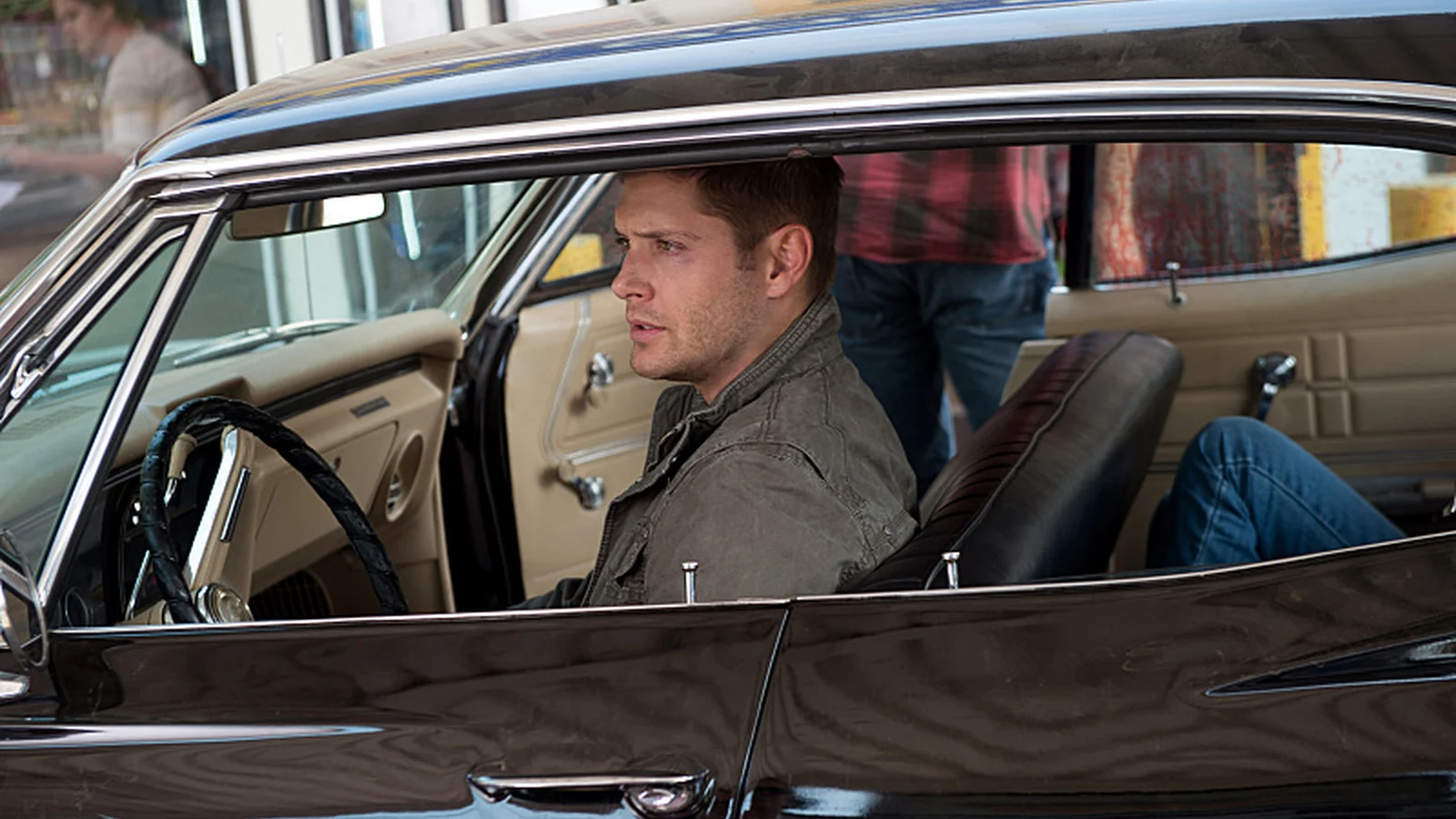 Dean Winchester inside the 1967 Chevrolet Impala in Supernatural