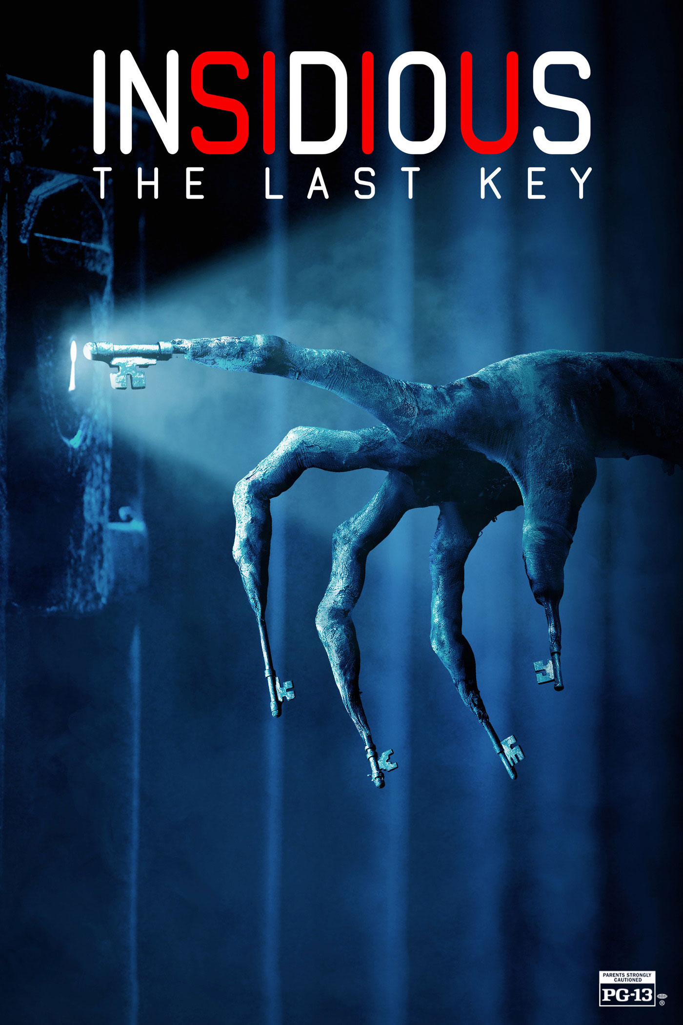 Official Insidious: The Last Key poster showing KeyFace above the title.