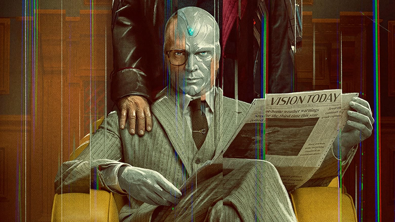 White Vision in Marvel Television's VisionQuest promotional artwork.