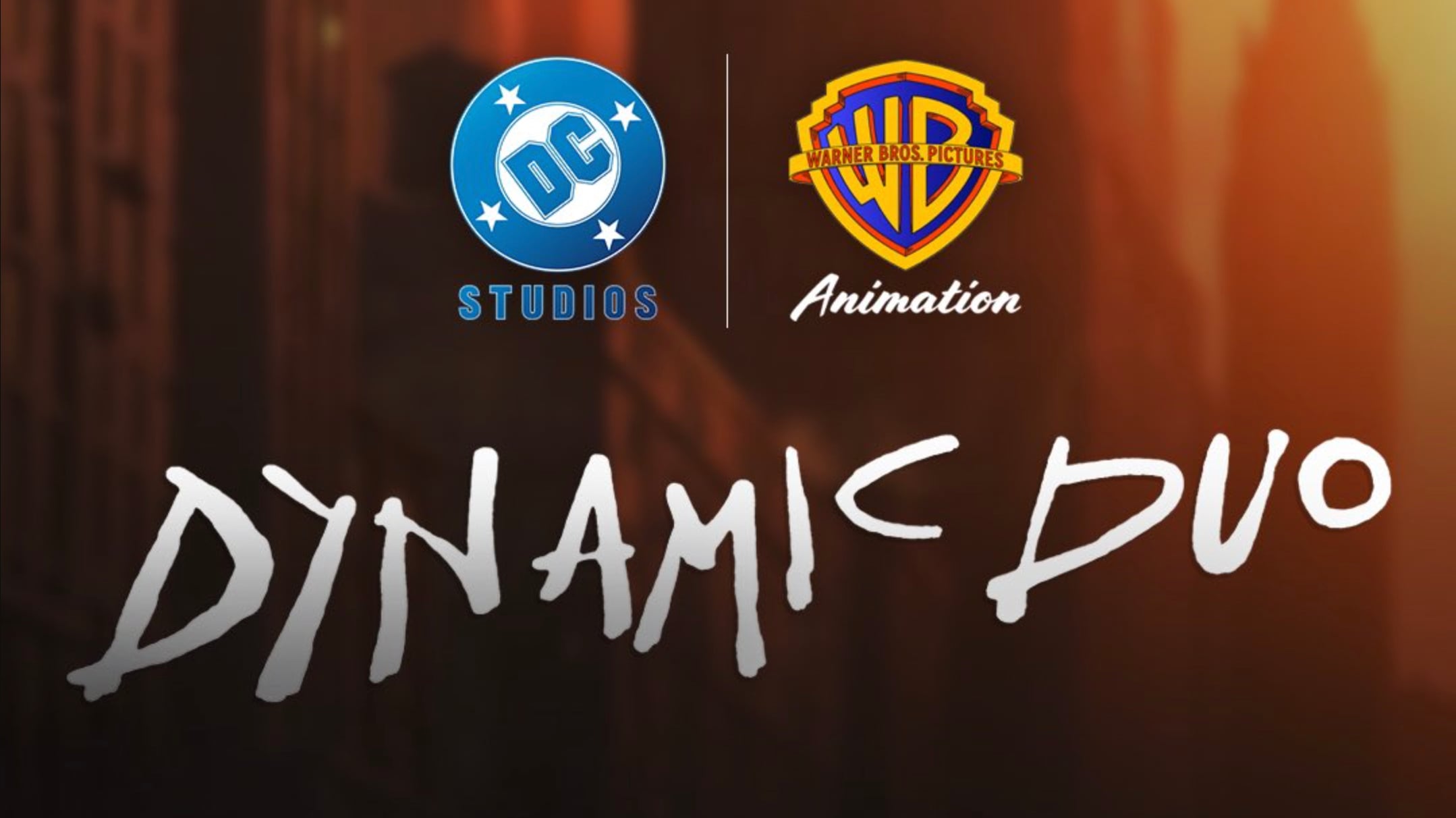 Official Dynamic Duo title graphic with the DC Studios and Warner Bros. Pictures Animation logos.