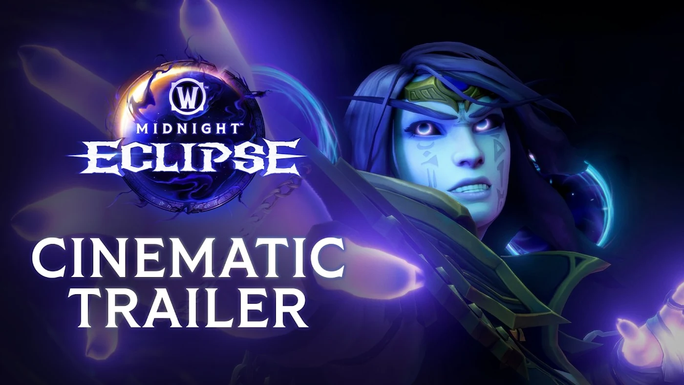 Blizzard Entertainment Official title card for the Midnight: Eclipse cinematic trailer, showing Xal’atath.