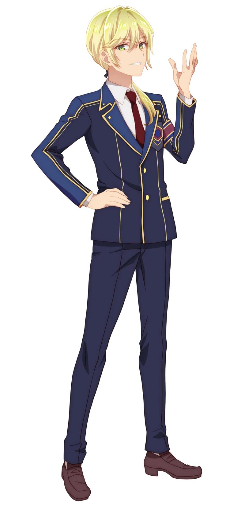 Official character art for Neusch from The World's Finest Assassin Season 2, in academy uniform.