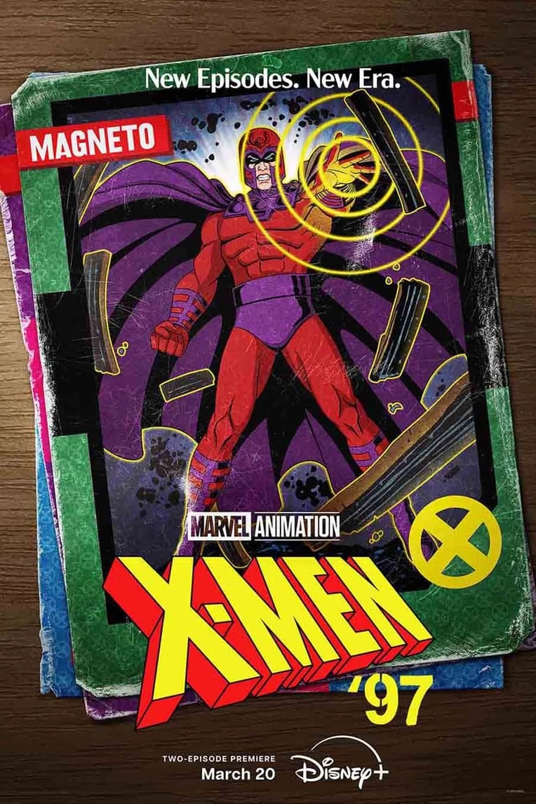 Magneto in an official X-Men '97 character poster.