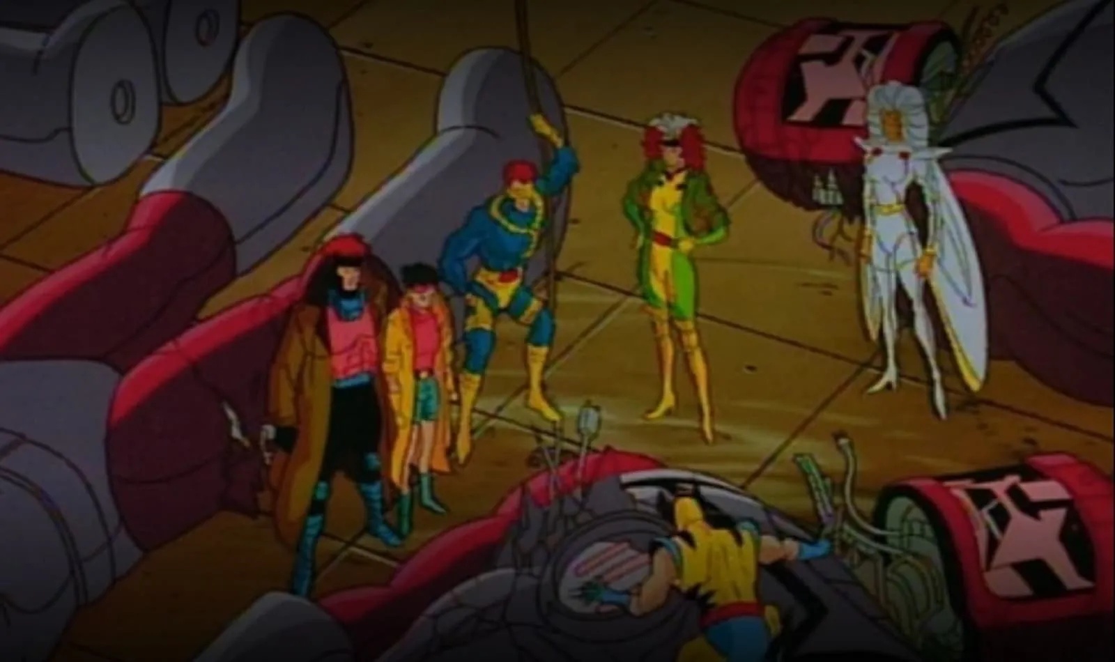 The X-Men confront Sentinels in X-Men: The Animated Series.